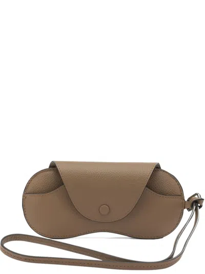 Le Tanneur Grained Glasses Case In Neutral