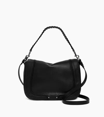 Le Tanneur Grand Sac Bandoulière Héloïse En Cuir Lisse In Noir