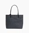 Le Tanneur Grand Sac Cabas Horizontal Camille En Toile Enduite In Black