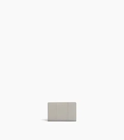 Le Tanneur Juliette Medium Wallet In Grained Leather In Gray