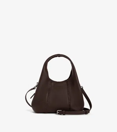 Le Tanneur Juliette Small Handbag With Topstitching In Smooth Leather