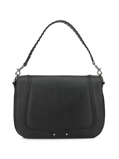 Le Tanneur Flap Shoulder Bag In Black