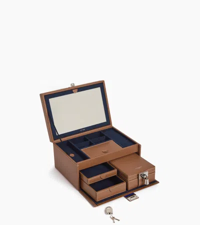 Le Tanneur Large Jewellery Box In Brown