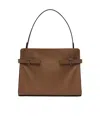 Le Tanneur Large Smooth And Nubuck Leather Shoulder Bag