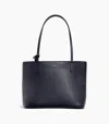 Le Tanneur Louise Small Tote Bag In Grained Leather In Blue