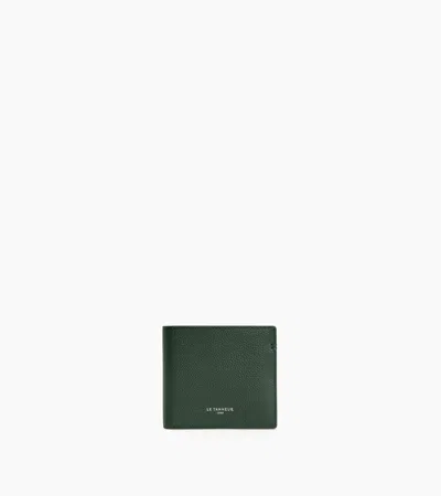 Le Tanneur Lucien Horizontal Card Holder In Grained Leather