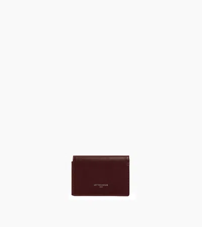 Le Tanneur Lucien Horizontal Two-fold Card Holder In Oiled Leather