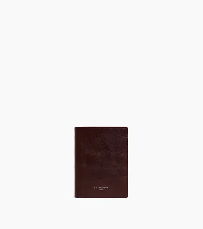 Le Tanneur Lucien Vertical Zipped Wallet In Oiled Leather