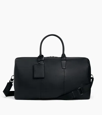 Le Tanneur Marceau 48-hour Travel Bag In Grained Leather In Black