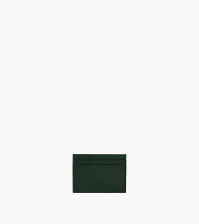 Le Tanneur Martin Card Holder In Smooth Leather In Green Malachite Arabica