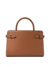 Le Tanneur Medium Grained Leather Tote In Brown