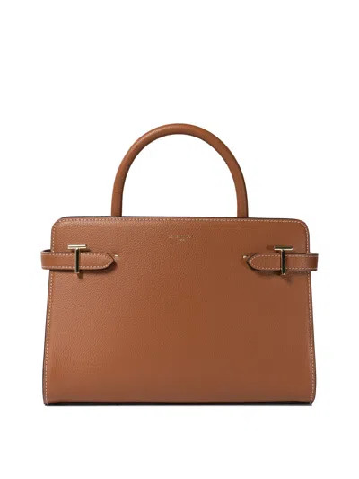 Le Tanneur Emie Medium Handbag In Burgundy