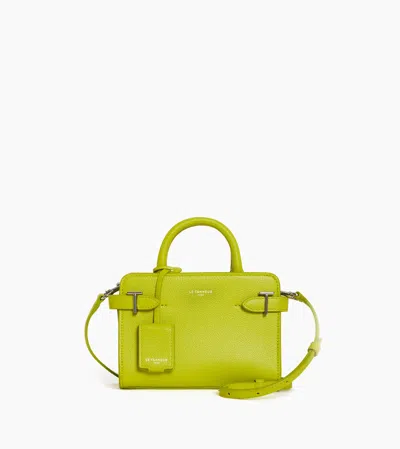 Le Tanneur Mini Sac À Main Emilie En Cuir Grainé In Green
