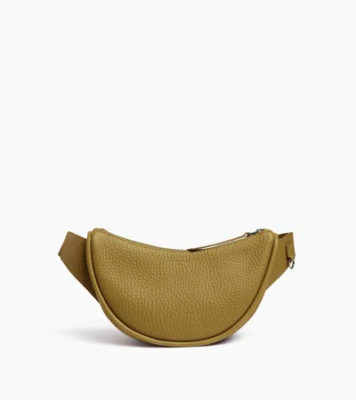 Le Tanneur Noah Belt Bag In Buffalo Grain Leather And Smooth Leather In Green