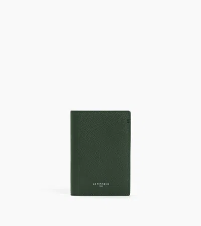 Le Tanneur Passport Holder In Grained Leather
