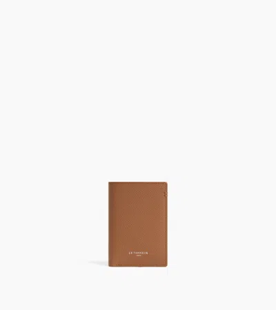 Le Tanneur Petit Porte Cartes Lucien En Cuir Grainé In Marron Tan