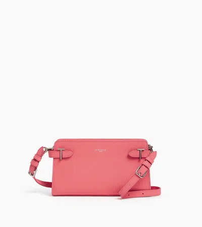 Le Tanneur Petit Sac À Bandoulière Emilie En Cuir Signature T In Pink