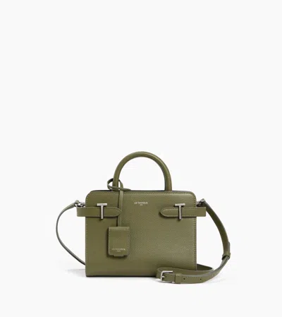 Le Tanneur Petit Sac À Main Emilie En Cuir Grainé In Green