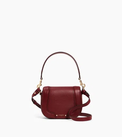 Le Tanneur Petit Sac Bandoulière Ella En Cuir Grainé In Red