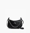 Le Tanneur Pia Small Shoulder Bag In Smooth Leather In Black