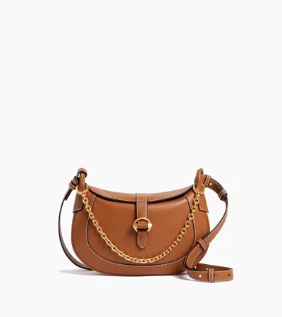 Le Tanneur Petit Sac Bandoulière Pia En Cuir Lisse In Brown