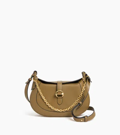 Le Tanneur Petit Sac Bandoulière Pia En Cuir Lisse In Green