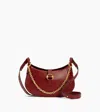 Le Tanneur Pia Small Shoulder Bag In Smooth Leather In Red