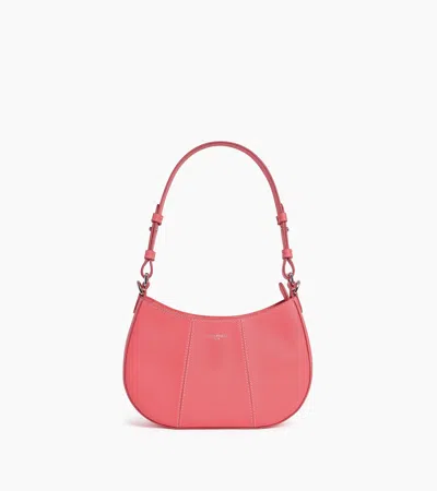 Le Tanneur Petit Sac Demi-lune Juliette En Cuir Grainé In Pink