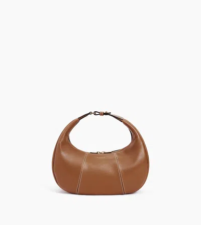 Le Tanneur Petit Sac Hobo Juliette En Cuir Grainé In Brown