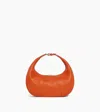 Le Tanneur Petit Sac Hobo Juliette En Cuir Grainé In Orange