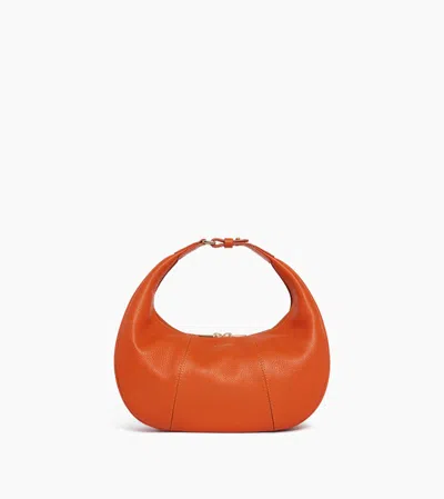 Le Tanneur Petit Sac Hobo Juliette En Cuir Grainé In Orange