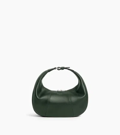 Le Tanneur Petit Sac Hobo Juliette En Cuir Grainé In Vert Malachite