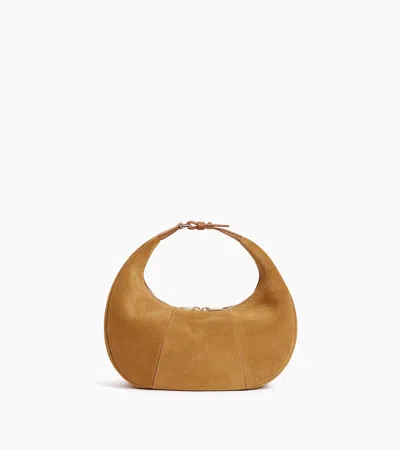 Le Tanneur Petit Sac Hobo Juliette En Cuir Refente De Velours In Marron Tan
