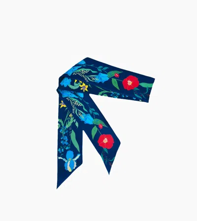 Le Tanneur Petitjean Paris Silk Ribbon In Blue