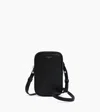 Le Tanneur Phone Case In Grained Leather In Black
