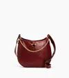 Le Tanneur Pia Large Shoulder Bag In Smooth Leather In Red
