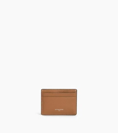 Le Tanneur Porte Cartes Emile En Cuir Grainé In Brown