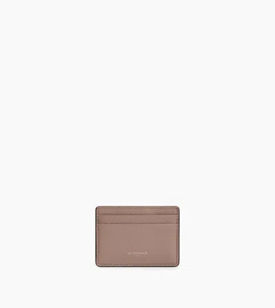 Le Tanneur Porte Cartes Emile En Cuir Grainé In Gray