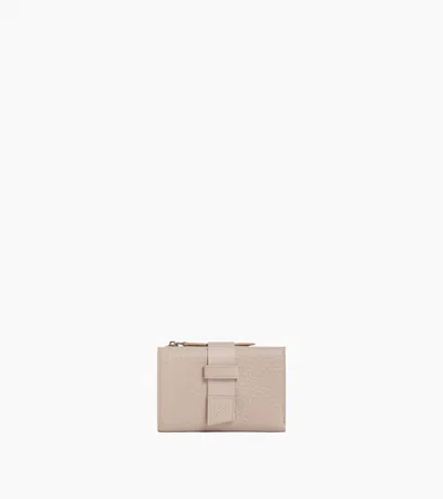 Le Tanneur Porte Cartes Noah En Cuir Grain Buffle Et Cuir Lisse In Beige