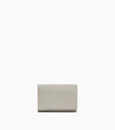 Le Tanneur Portefeuille Emilie En Cuir Grainé In Gray