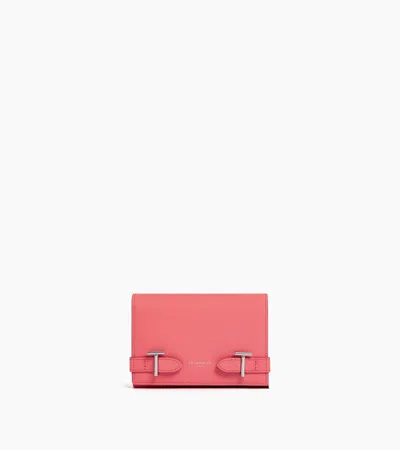 Le Tanneur Portefeuille Emilie En Cuir Signature T In Pink