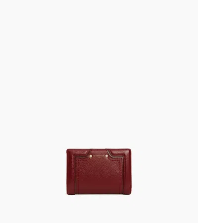 Le Tanneur Portefeuille Moyen Modèle Ella En Cuir Grainé In Red