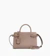 Le Tanneur Emilie Medium-sized Handbag In Grained Leather In Gray