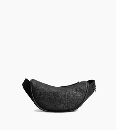 Le Tanneur Sac Banane Noah En Cuir Grain Buffle Et Cuir Lisse In Black