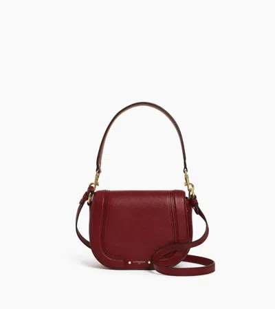 Le Tanneur Sac Bandoulière Moyen Modèle Ella En Cuir Grainé In Red