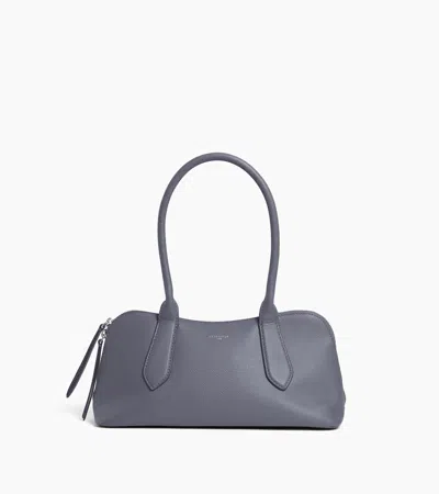 Le Tanneur Sac Bowling Apolline En Cuir Grainé In Bleu Acier