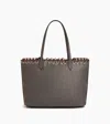 Le Tanneur Sac Cabas Kitesy Martin Studio En Cuir Grainé In Gray