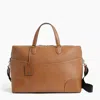LE TANNEUR ROMY GRAINED AND SMOOTH LEATHER 24H TRAVEL BAG