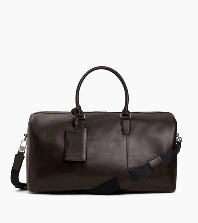 Le Tanneur Sac De Voyage 48h Marceau En Cuir Huilé In Marron Café