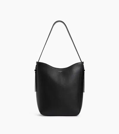 Céleste Medium Hobo Bag In Smooth Leather In Black from Le Tanneur